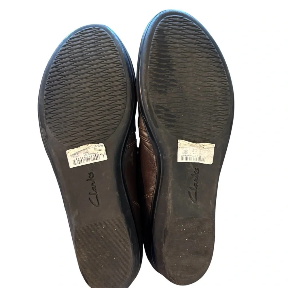 Clarks Everlay Coda Slip On Shoes in Dark Brown,size 9,Comfortable Walking Work